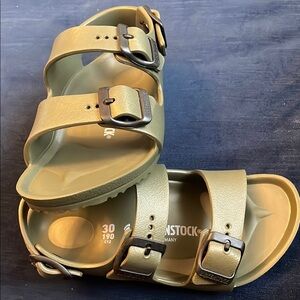 Kids Birkenstock EVA Olive Green Sandals